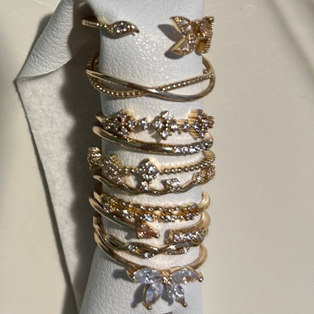 FREE PEOPLE Set Of 10 Stacking Rings NWT